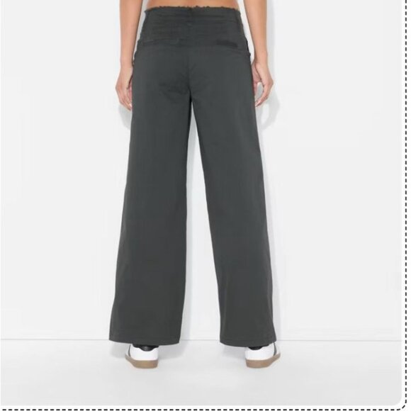 NEW WITH TAGS Women's Mid-Rise Chino Pants - Wild Fable Gray XXS MSRP $30 - Picture 4 of 5